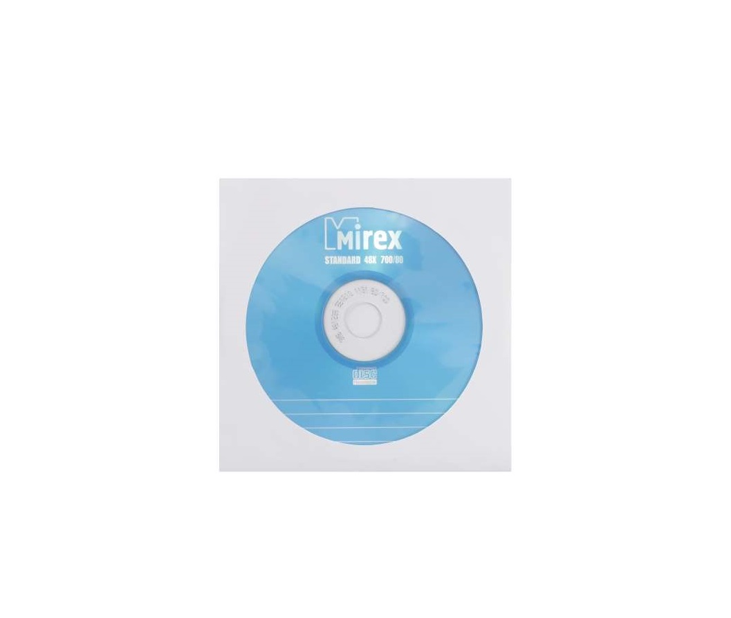 Диск Mirex CD-R 700Mb, 48x, бумажная коробка (1 шт)