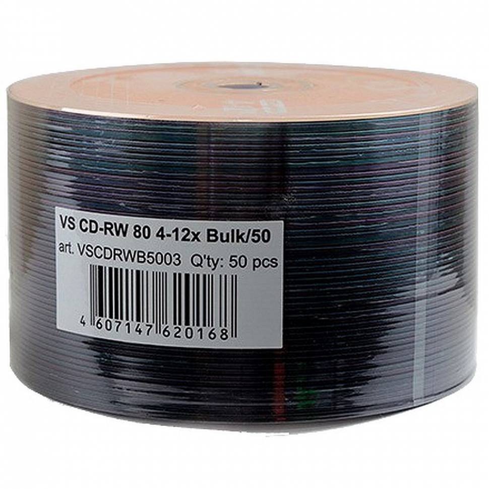 VS Диск CD-RW VS 700 Mb, 12x, Bulk (50), (50/600) (VSCDRWB5003) [10000043064]