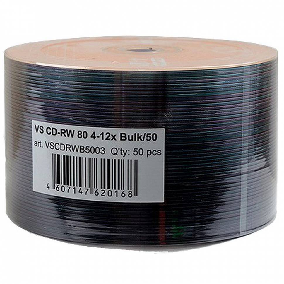 

VS Диск CD-RW VS 700 Mb, 12x, Bulk (50), (50/600) (VSCDRWB5003) [10000043064]