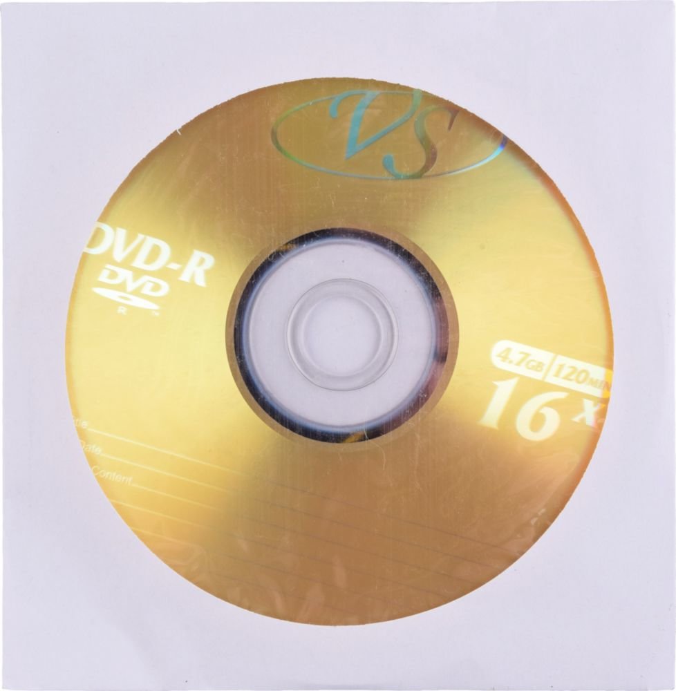 

Диск VS DVD-R, 4.7Gb, 16x, конверт, 5 шт (VSDVDRK501)