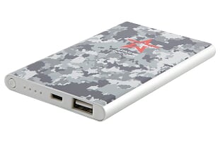 Портативный аккумулятор (Powerbank) Red Line J01 Армия России №25, 4000mAh, 1xUSB, 1A, серебристый (УТ000017343) J01  Армия России №25 - фото 1