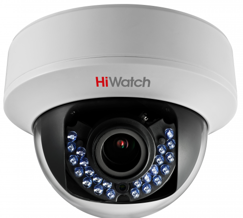 

Камера HD-TVI HiWatch DS-T107 (2,8-12 мм) внутренняя, купольная, 1 Мпикс, CMOS, до 25кадров/с, до 1280x720, ИК подсветка 30м, -20 - +45, DS-T107