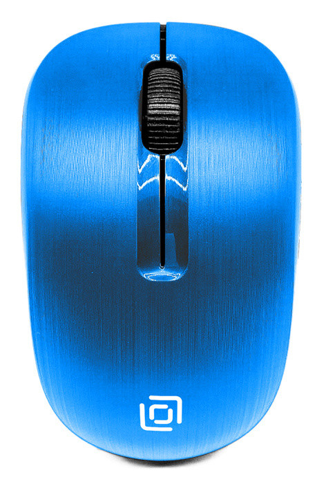 Мышь Oklick 525MW, USB, голубой