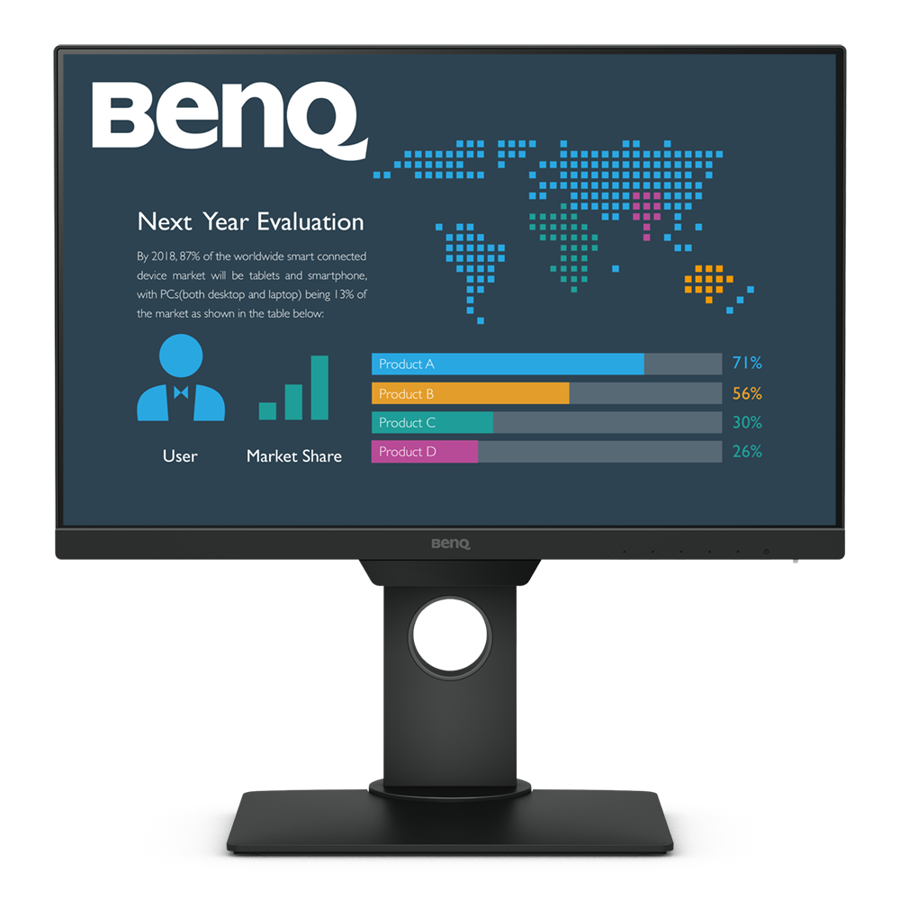 

Монитор 22.5" BenQ BL2381T IPS, 1920x1200 (16:10), 250кд/м2, 5мс, VGA, HDMI, DisplayPort, USB-Hub, черный, BL2381T