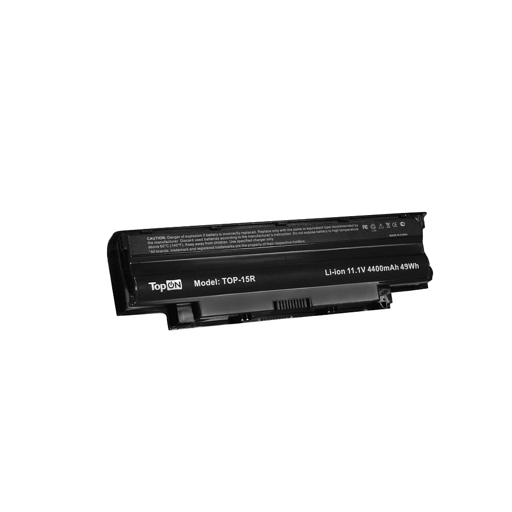 

Аккумуляторная батарея TopON для Dell Inspiron 13R/14R/15R/17R/M4110/M5010/M5030/N3010/N4010/N4011/N4110/N5010/N5030/N7010/N7110, Vostro 1440/1540/3550 11.1V 4400mAh (TOP-15R), Черный, TOP-15R
