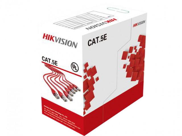 

Витая пара UTP кат.5e, 4 пары, CCA, 305м, внутренний, одножильный, серый, Hikvision (HWC-5EAU-G)