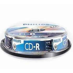 Диск CD-R 700Mb 52x Philips, Cake Box (10шт)