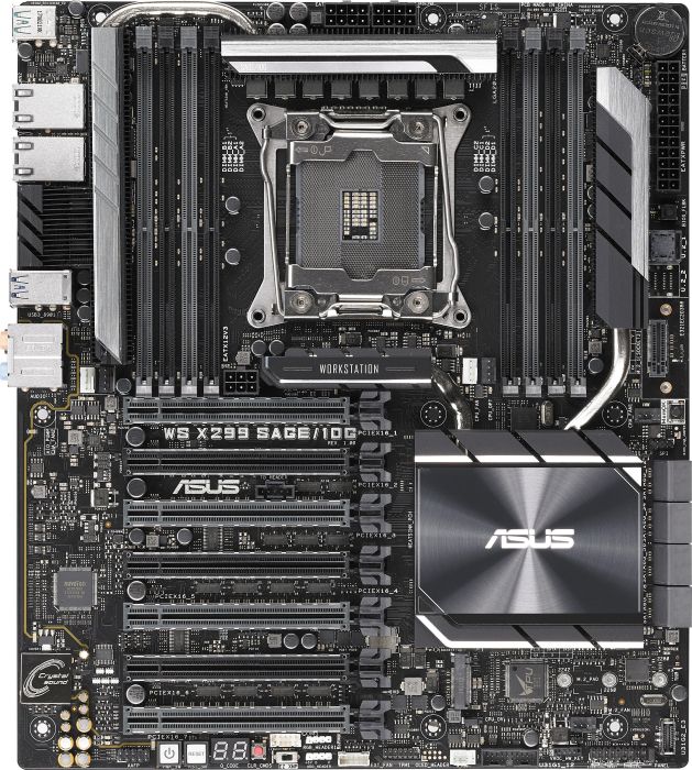 Материнская плата ASUS WS X299 SAGE/10G, Socket2066, Intel X299, SSI CEB