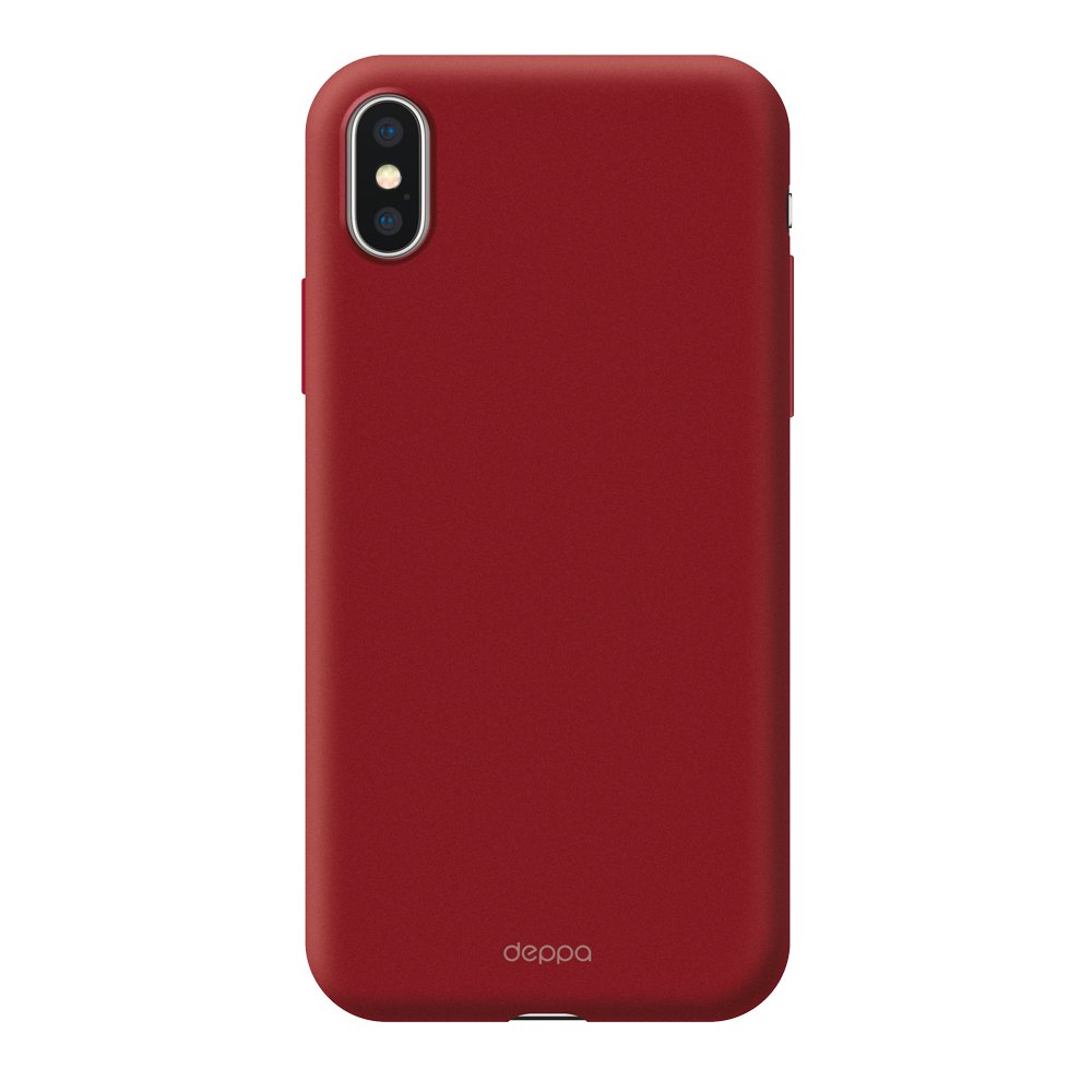 Чехол Deppa Air Case для смартфона Apple iPhone XS Max, поликарбонат,  красный, 675815 купить по цене 550 руб в Новосибирске в интернет-магазине  e2e4