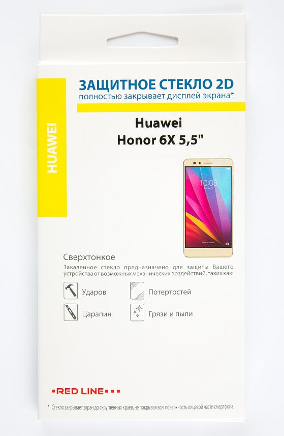 

Защитное стекло Red Line для экрана смартфона Huawei Honor 6X, поверхность глянцевая (УТ000010563)