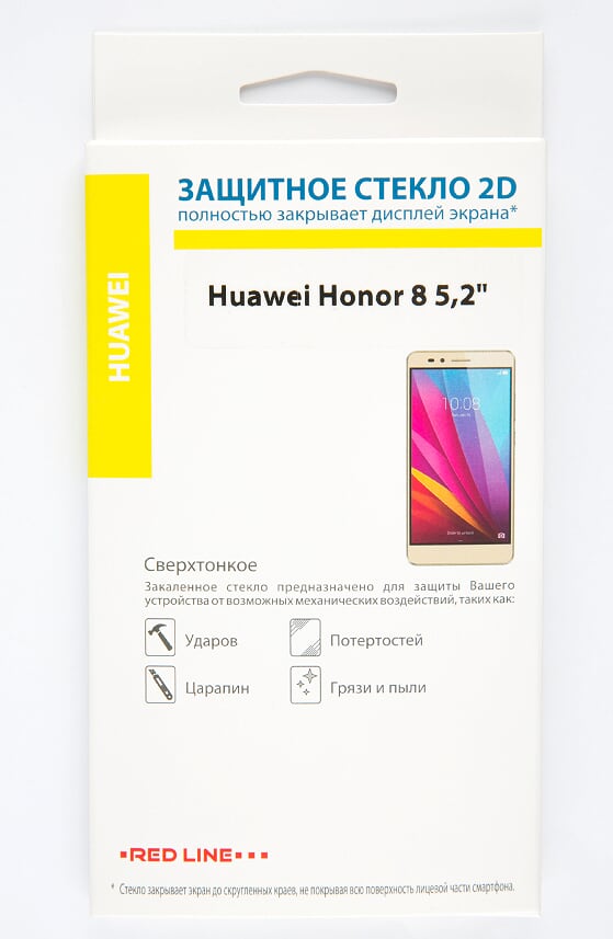 

Защитное стекло Red Line для экрана смартфона Huawei Honor 8, поверхность глянцевая (УТ000009305)