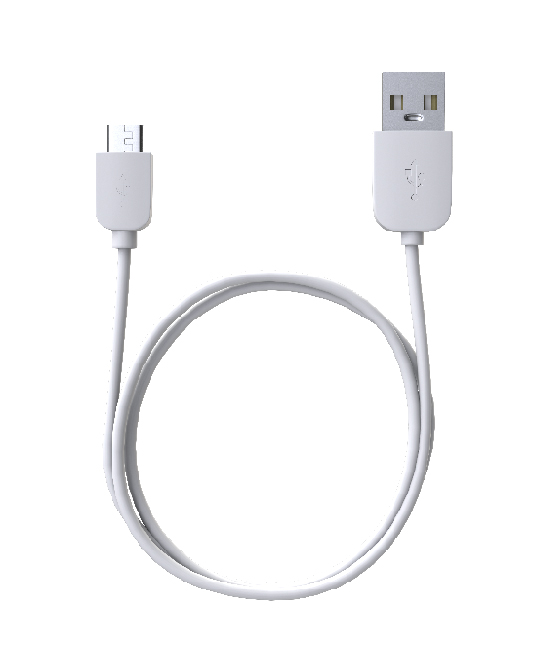 

Кабель USB-microUSB 2.0, Maxvi, 1m, белый (MC-01)