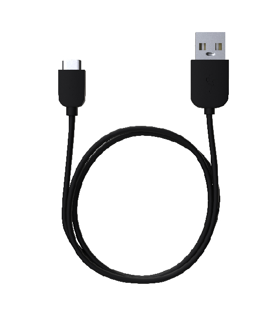 

Кабель USB-USB Type C 2.0, Maxvi, 1m, черный (MC-02)