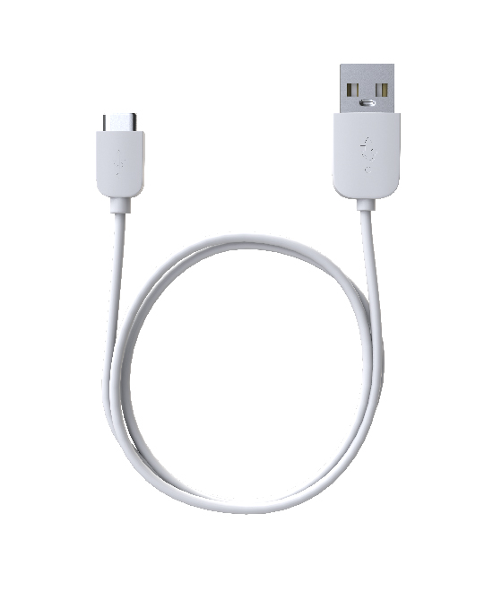 

Кабель USB-USB Type C 2.0, Maxvi, 1m, белый (MC-02)