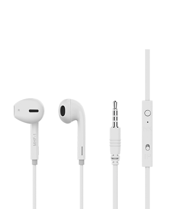 

Проводная гарнитура Maxvi MHF-01, белый (00000002824), MHF-01