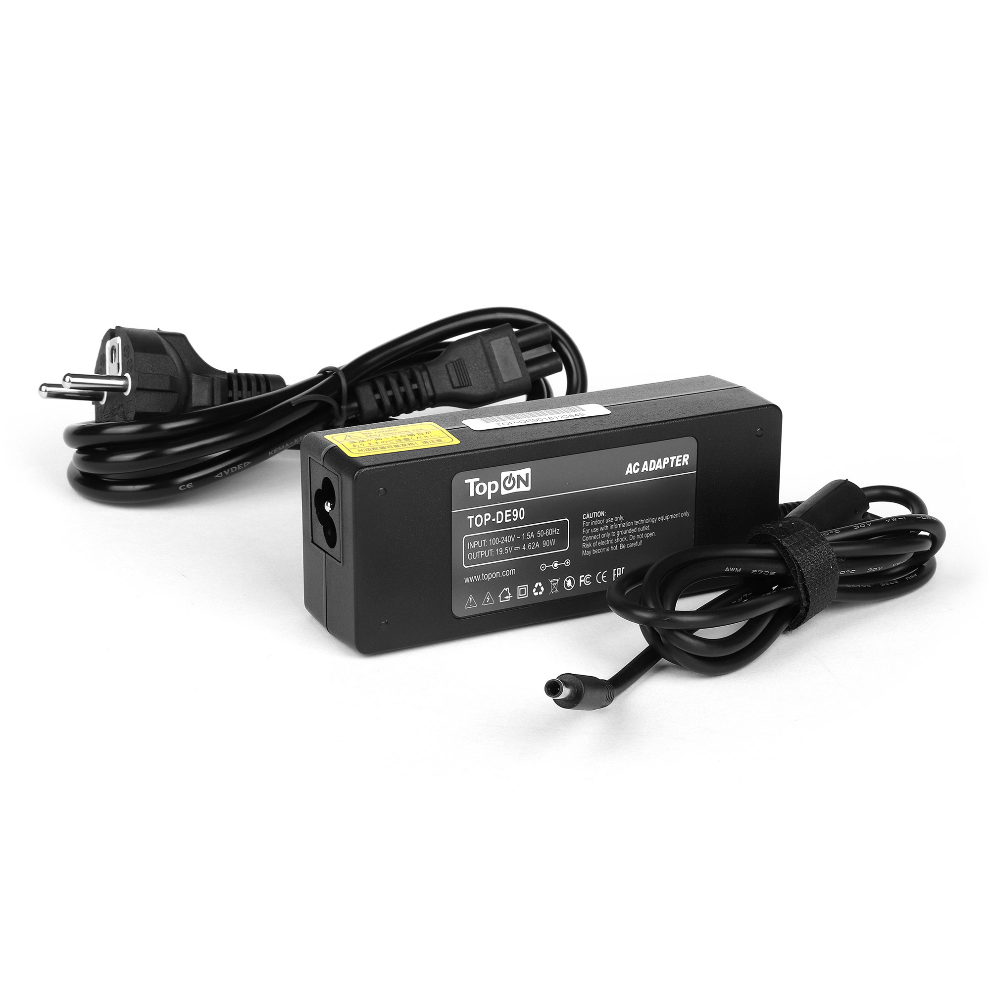 

Адаптер питания TopON для Dell 19V 4.62A (4.5x3.0mm) 90W. PN: MK947, ADP-90LD. (TOP-DE90), TOP-DE90