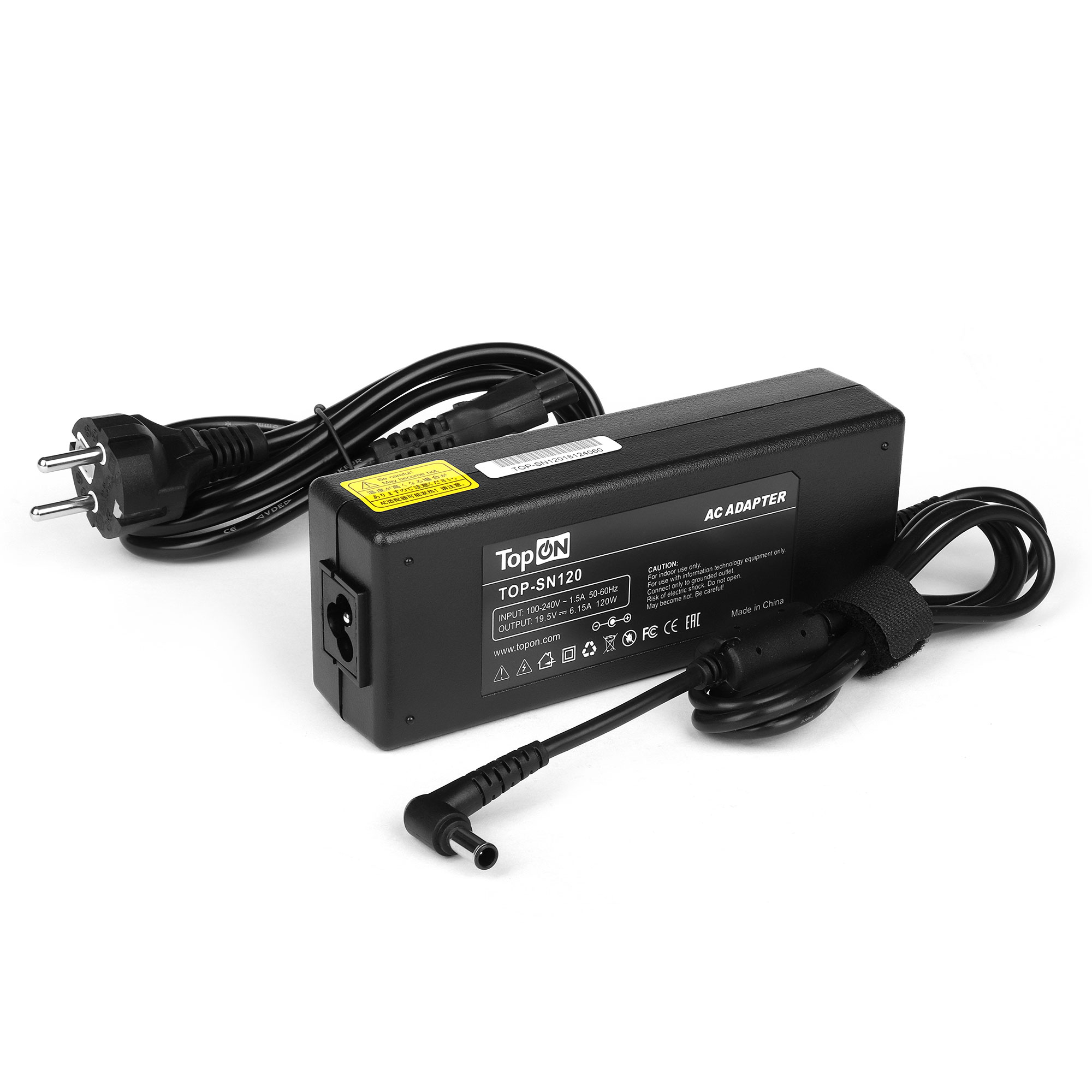 

Адаптер питания TopON для Sony Vaio VGN-A Series. 19.5V 6.15A (6.5x4.4mm с иглой) 120W. PN: ADP-120MB, PCGA-AC19V16. (TOP-SN120), TOP-SN120