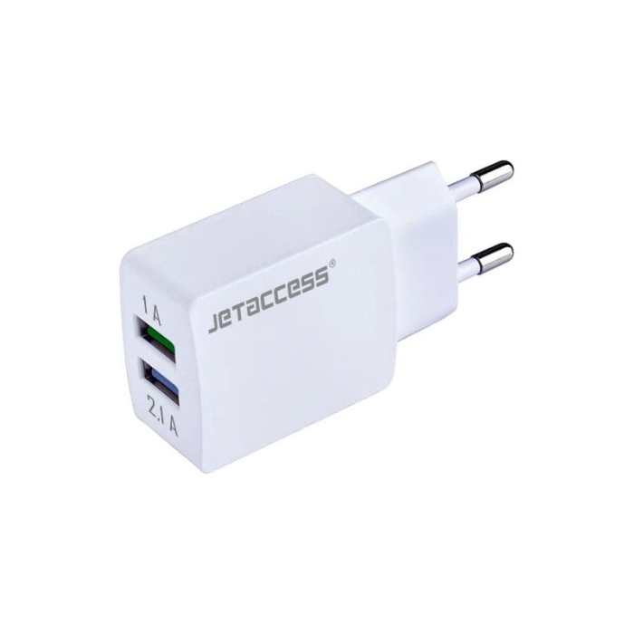 

Сетевое зарядное устройство Jet.A UC-Z25, 2USB, 2.1A, белый, UC-Z25