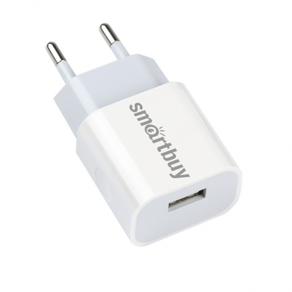 

Сетевое зарядное устройство SmartBuy FLASH, 1USB, 2.4A, белый (SBP-1024), FLASH