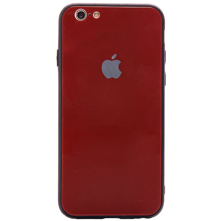 Чехол-накладка NXE Glass Azur stone series для смартфона Apple iPhone 6/6S, красный
