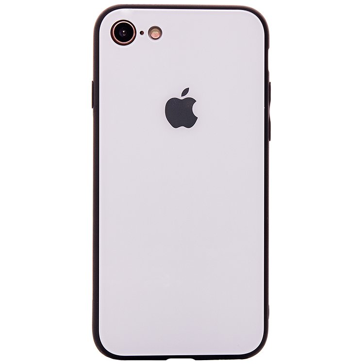 Чехол-накладка NXE Glass Azur stone series для смартфона Apple iPhone 7/8, белый