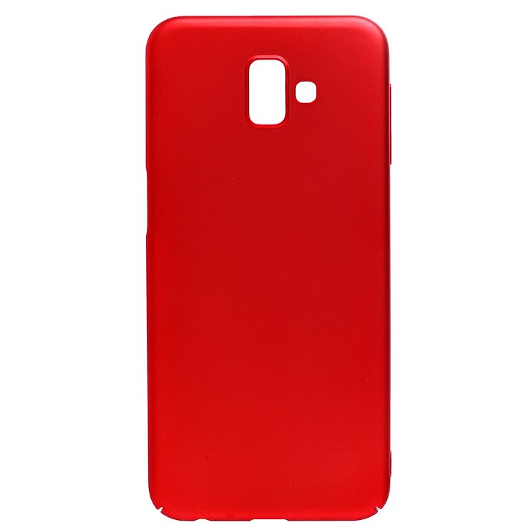 

Чехол-накладка No name PC002 для смартфона Samsung SM-J610 Galaxy J6 Plus (2018), пластик, красный (95240)