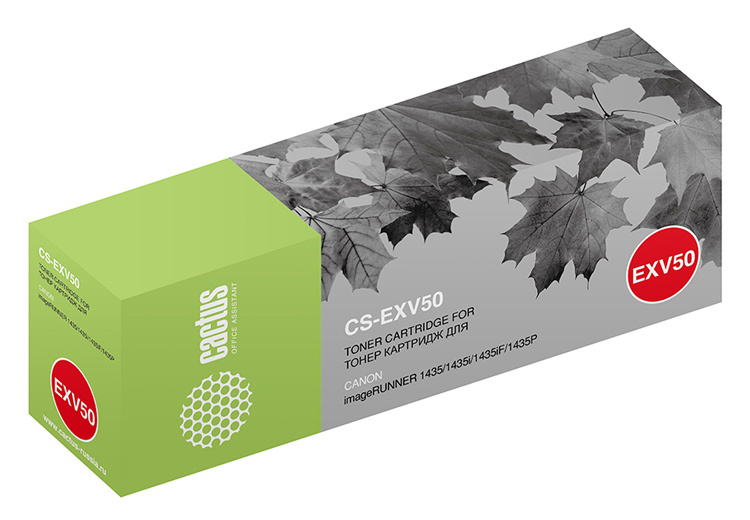 

Картридж лазерный Cactus CS-EXV50 (C-EXV50/9436B002), черный, 17600 страниц, совместимый, для Canon IR 1400 series/1435/1435i/1435iF/1435P, CS-EXV50