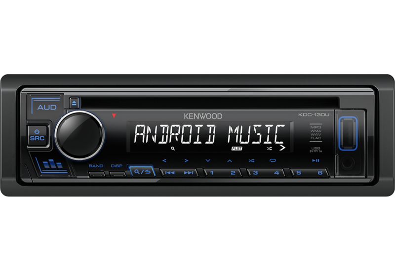 

Автомагнитола CD Kenwood KDC-130UB 1DIN 4x50Вт (KDC-130UB), KDC-130UB
