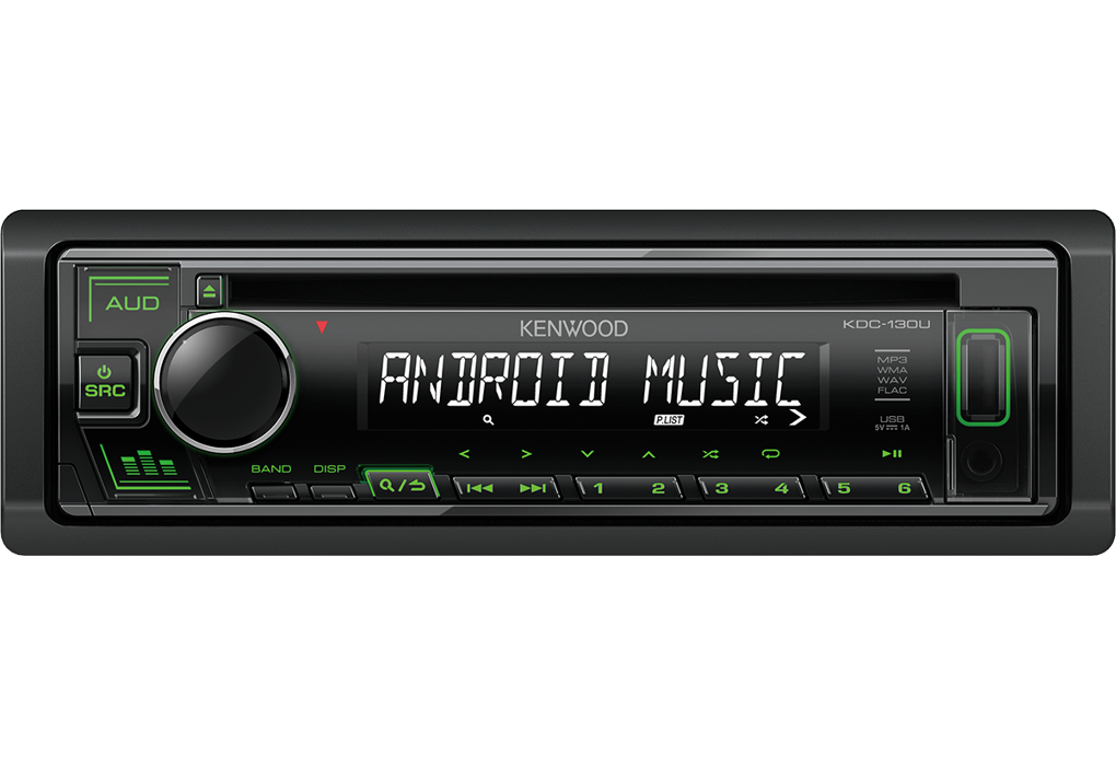 

Автомагнитола CD Kenwood KDC-130UB 1DIN 4x50Вт (KDC-130UG), KDC-130UG