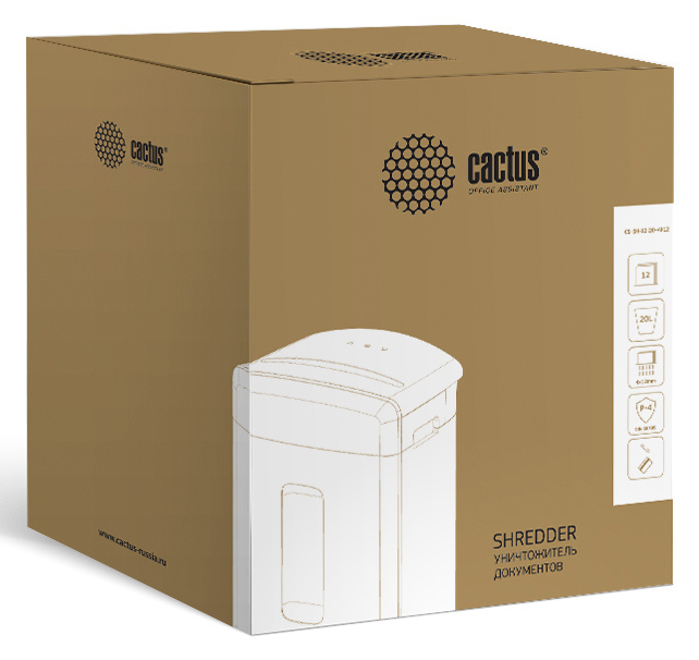 

Шредер Cactus CS-SH-12-20-4X12, секретность P-4, фрагменты - 4ммx1.2см, 20л, 12 листов, скобы, карты, CS-SH-12-20-4X12