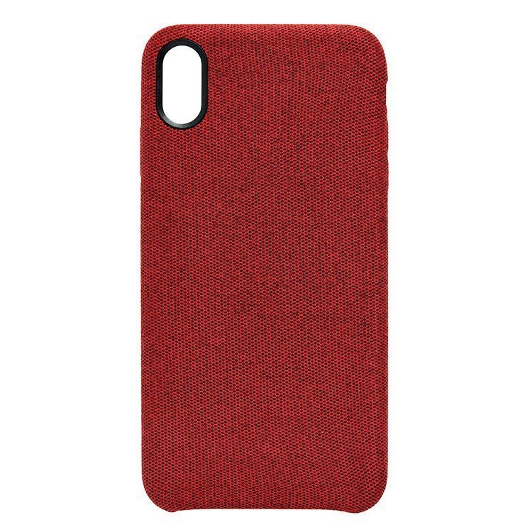 

Чехол-накладка для смартфона Apple iPhone XS Max, текстиль, красный (91505)