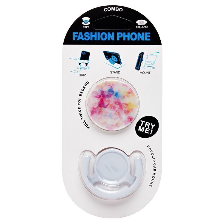 Держатель Popsockets Popclip Combo для телефона, универсальный, рисунок 018 (86282)