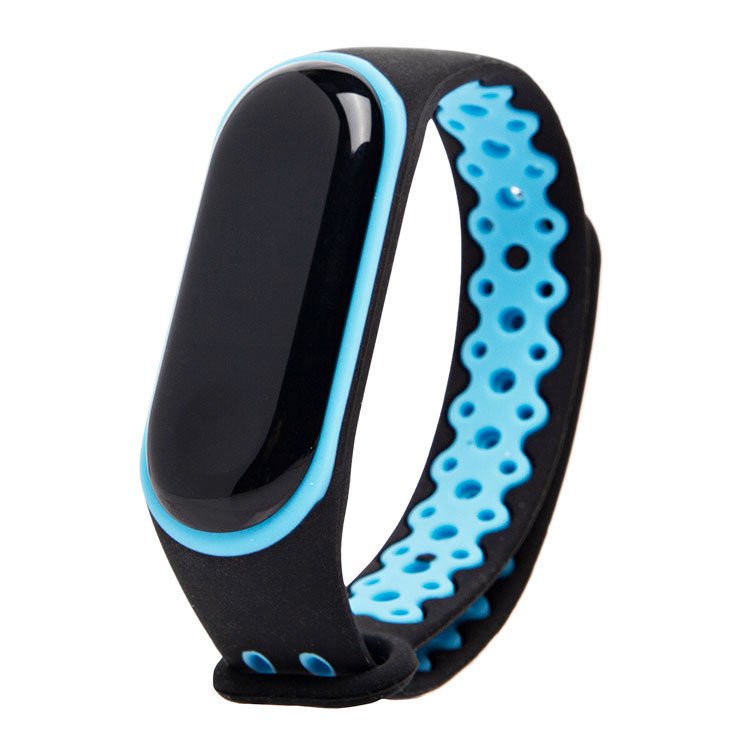 

Ремешок Sport N Xiaomi Mi Band 3, силиконовый, черный/синий (90367)