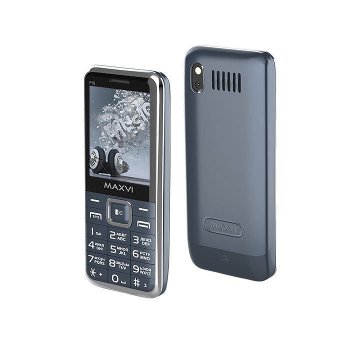 

Мобильный телефон Maxvi P16 2.4", 320x240 TN, MT6261D, 32.8Mb RAM, 32.8Mb, BT Cam, 3-Sim, 2500mAh, marengo, Маренго, P16