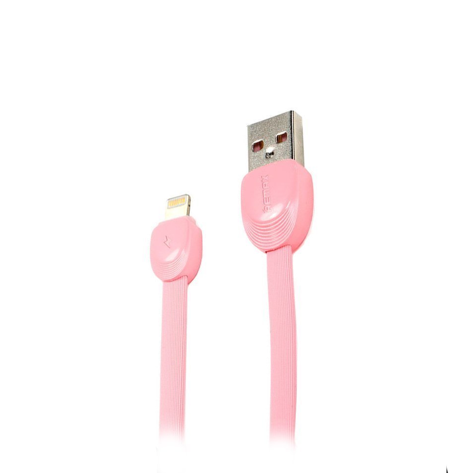 

Кабель USB-Lightning Shell, Remax, 1m, розовый (RC-040i)