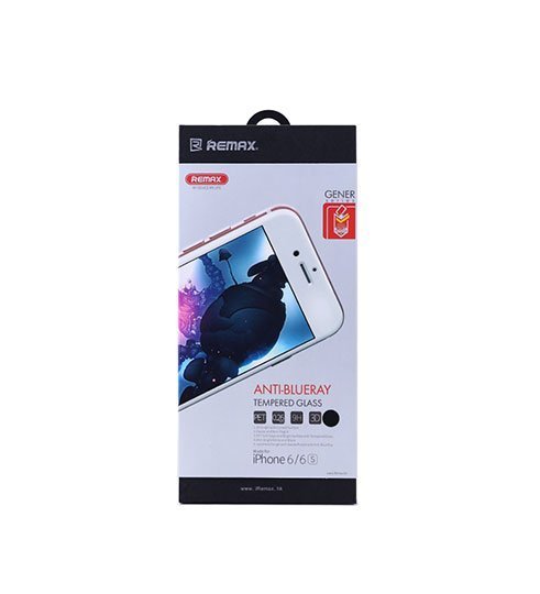 

Защитное стекло 3D Remax Anti Blue Ray для смартфона Apple iPhone 6/6S Full Screen, 0,26mm, с черной рамкой (68833)