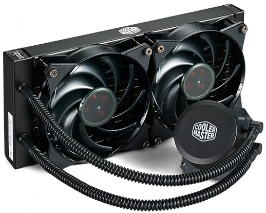 

Жидкостное охлаждение Cooler Master MasterLiquid Lite 240 для Socket 115x/2066/2011/2011-3/1356/1366/775/AM4/AM3/AM3+/FM1/AM2+/FM2/FM2+, 2x120мм (MLW-D24M-A20PW-R1), MasterLiquid Lite 240