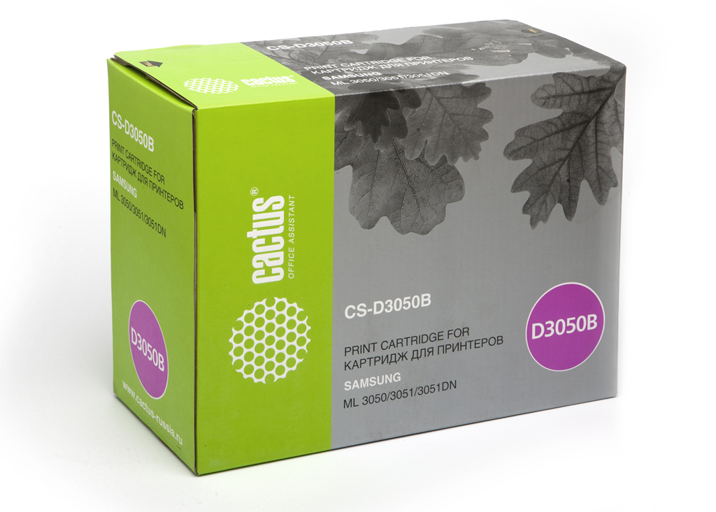 

Картридж лазерный Cactus CS-D3050B (ML-D3050B), черный, 8000 страниц, совместимый, для Samsung ML-3051N / ML-3051ND