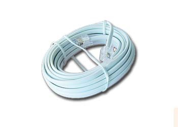 

Патч-корд телефонный 5м, RJ11-RJ11, белый, Cablexpert (TC6P4C-5M), TC6P4C-5M