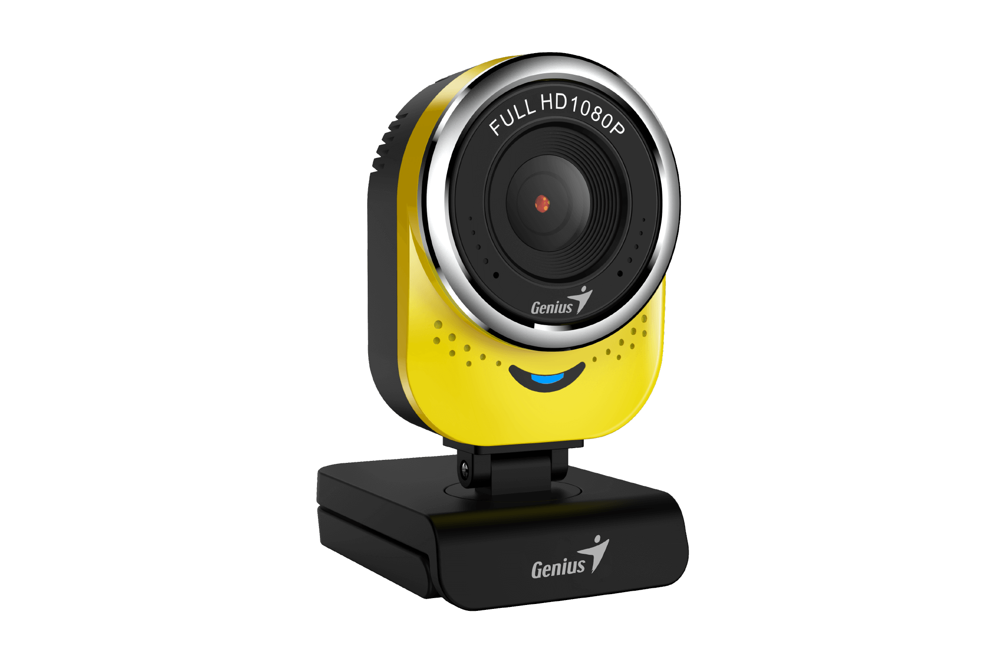 

Вебкамера Genius QCam 6000, 2 MP, 1920x1080, встроенный микрофон, USB 2.0, черный/желтый, QCam 6000