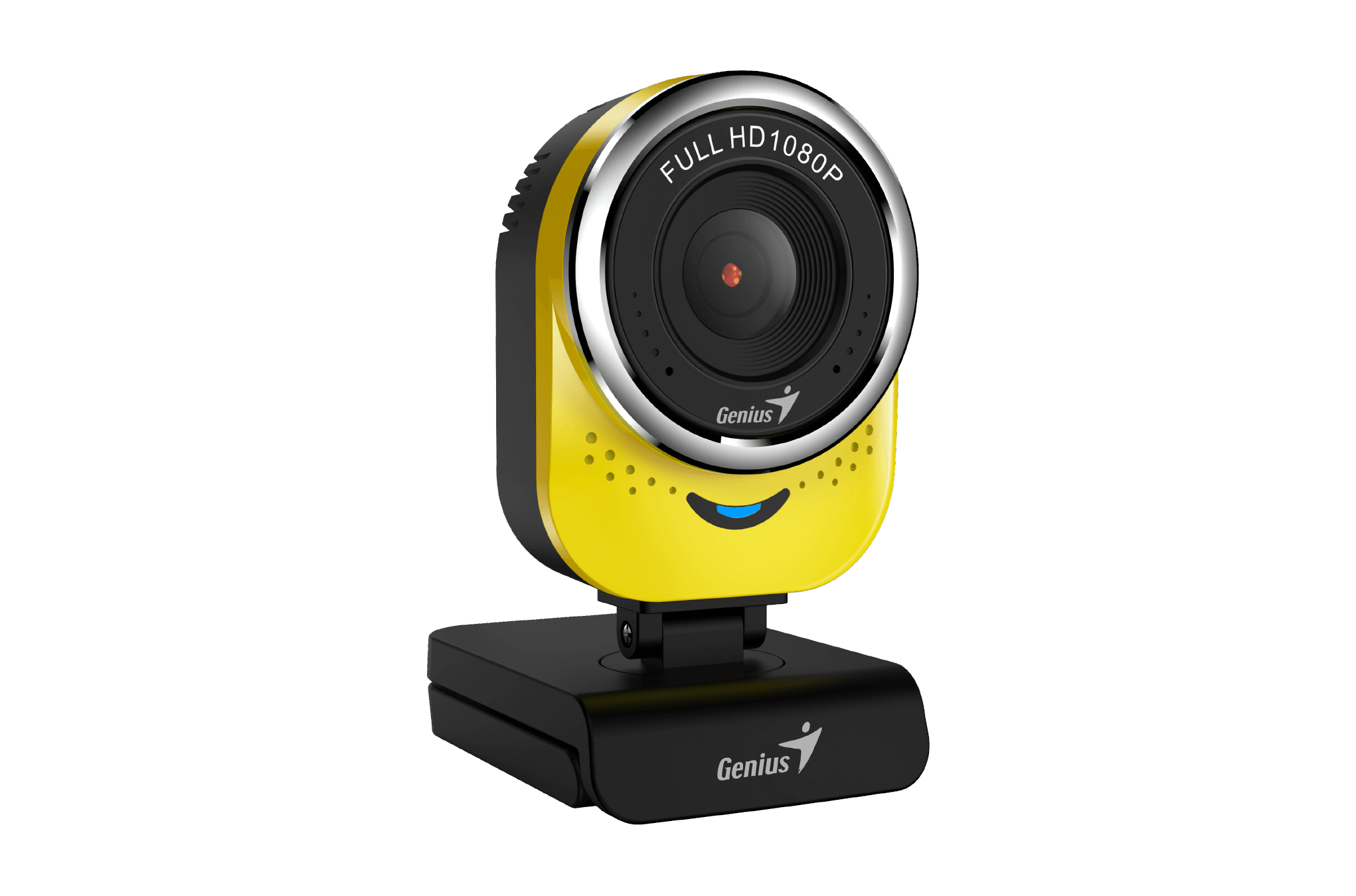 Вебкамера Genius QCam 6000, 2 MP, 1920x1080, встроенный микрофон, USB 2.0, черный/желтый