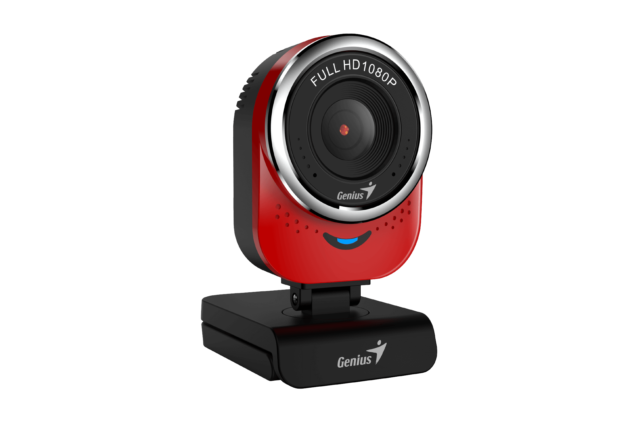 

Вебкамера Genius QCam 6000, 2 MP, 1920x1080, встроенный микрофон, USB 2.0, черный/красный, QCam 6000