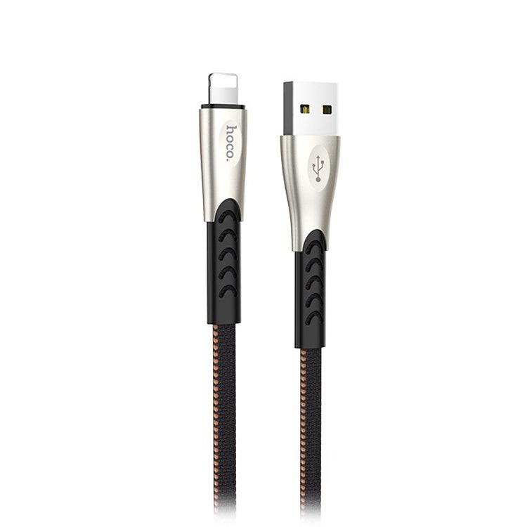 

Кабель USB-Lightning 8-pin, 1.2 м, черный, HOCO U48 Superior (6957531087946)
