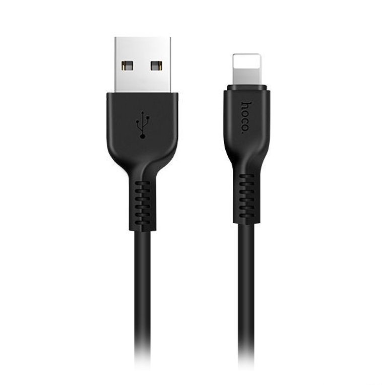 

Кабель USB(Am)-Lightning 8-pin(m), 3 м, черный, HOCO Snowy Spirit X20 ( 6957531068921 ), X20