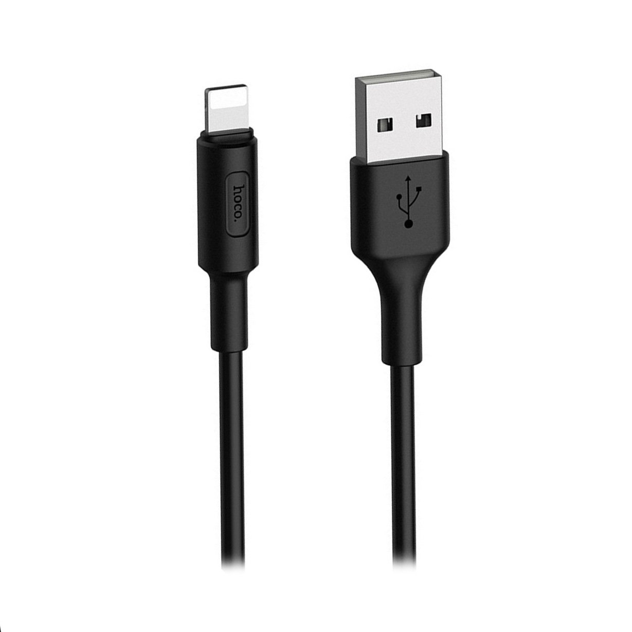 

Кабель USB-Lightning 8-pin, 2A, 1м, черный HOCO Soarer X25 (6957531080107), X25