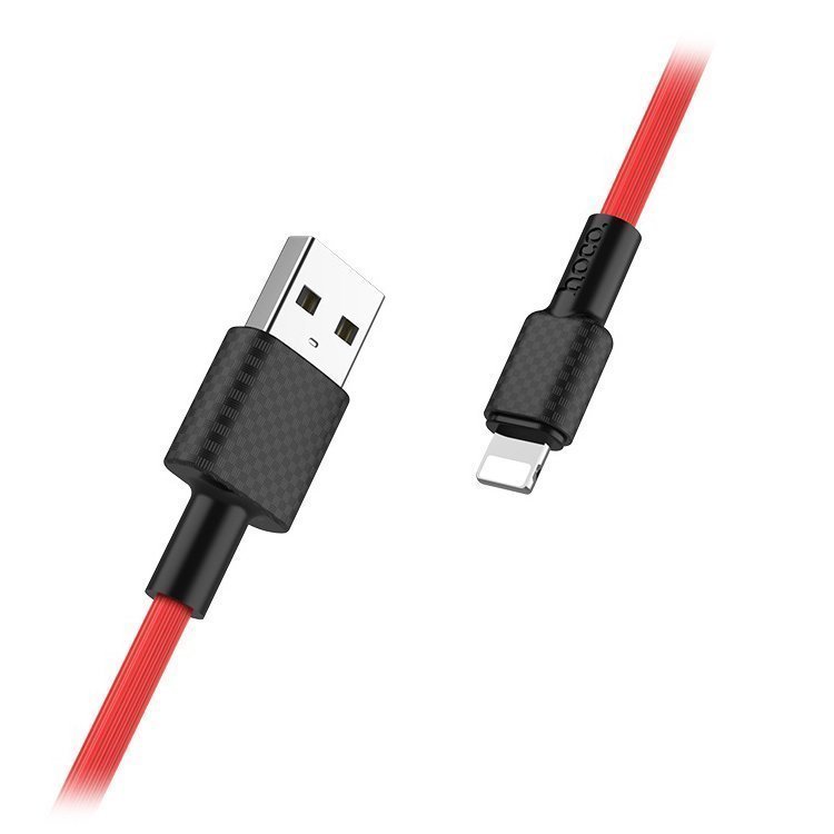 

Кабель USB-Lightning 8-pin, 2A, 1м, красный HOCO Superior style X29 (6957531089728), X29
