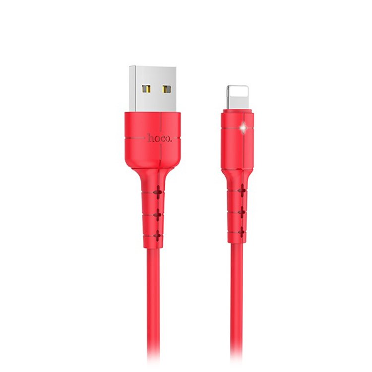 

Кабель USB -Lightning Star, HOCO, 1.2m, красный (X30)