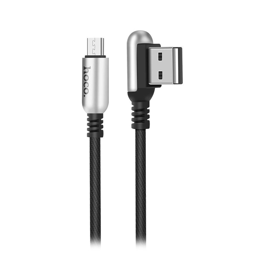 

Кабель USB-Micro USB, 2.4A, 1.2м, черный HOCO Capsule U17 (6957531058953), U17