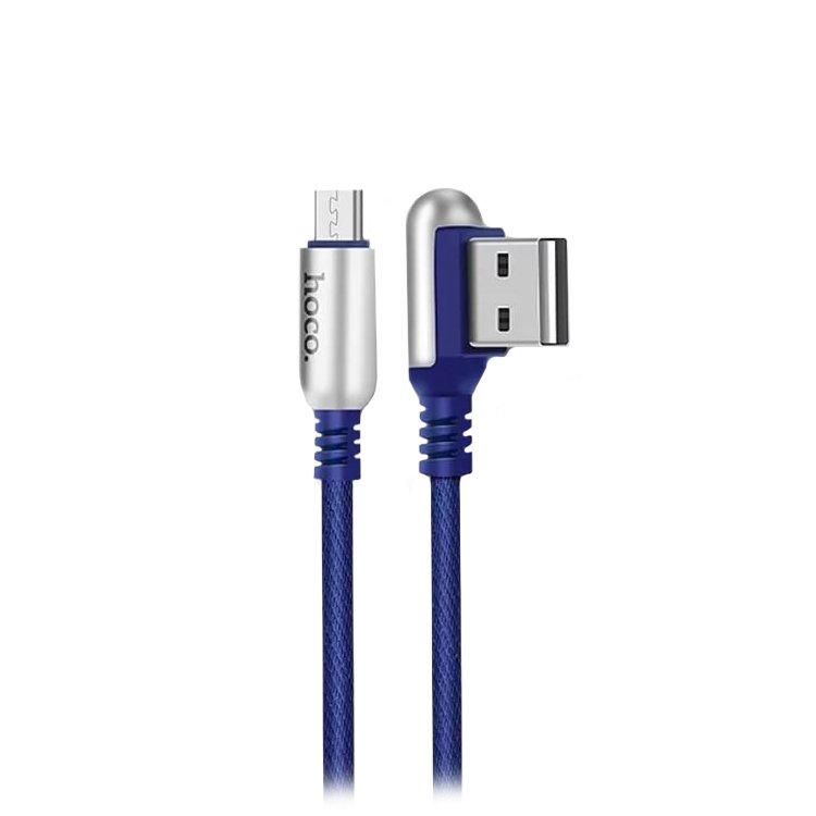 

Кабель USB-MicroUSB, HOCO, 1.2m, синий, Capsule для HTC/Samsung (U17), U17