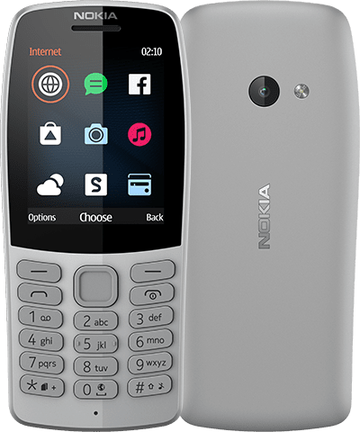 

Мобильный телефон Nokia 210, 2.4" 320x240 TFT, MediaTek MT6260A, 16Mb RAM, 16Mb, BT, 1xCam, 2-Sim, 1.02 А·ч, micro-USB, Series 30+, серый (16OTRD01A03), 210